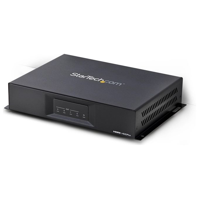 StarTech.com ST124HDVW Controller per video wall 2x2 4K 60Hz HDMI 2.0 1 ingresso 4 uscite colore Nero