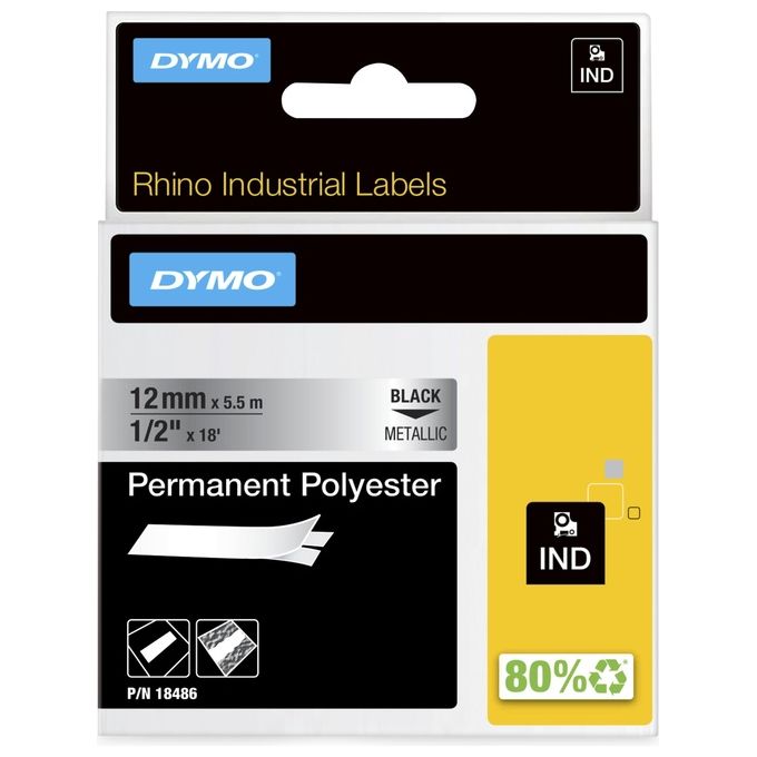 Dymo Nastro 12mmx5.5m Poliestere Ne Me