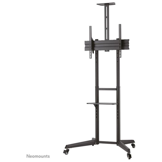 Neomounts FL50-550BL1 Carrello TV da Pavimento Mobile 37'' 70'' 50 Kg 4 Ruote 2 Ripiani VESA 600x400 colore Nero