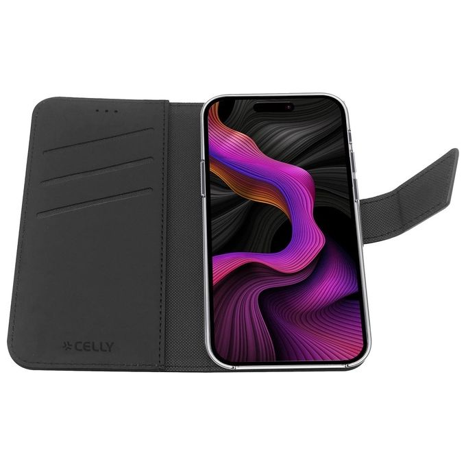Celly Wally Case per iPhone 15 Plus Nero