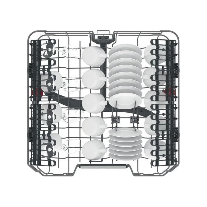 Whirlpool WFO3O41PLX Lavastoviglie Libera Installazione 14 coperti Classe C 41 dB NaturalDry 6° SENSO 10 programmi (85x60x59 cm) colore Inox