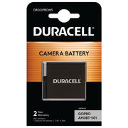 Duracell DRGOPROH5 Batteria Ricaricabile Ioni di Litio 1250 mAh 3.8V compatibile GoPro Hero 5 6 7 8 colore Nero