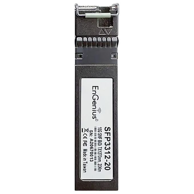 EnGenius SFP3312-20A Modulo Ricetrasmettitore di Rete Fibra Ottica SFP+ 10 Gbit-s Single-Mode BiDi DDM 20 km LC colore Grigio