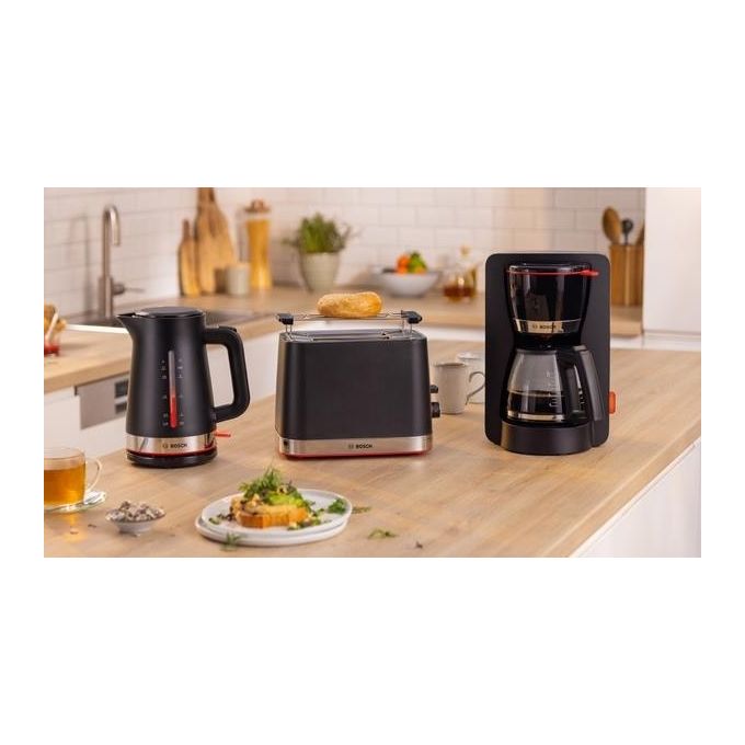 Bosch TWK4M223 MyMoment Bollitore Elettrico 1.7 L 2400 W Base 360° Filtro Anticalcare colore Nero