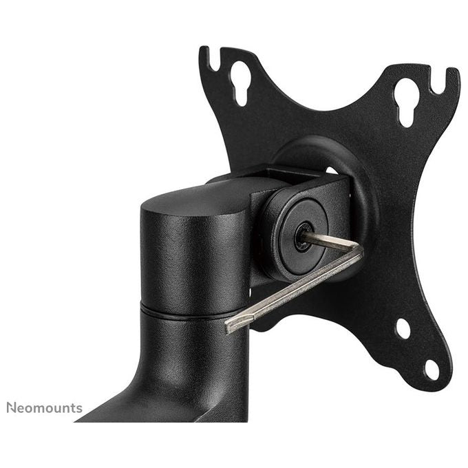 Neomounts W128434745 DS60-425BL2 Braccio per Monitor da Scrivania 2 Schermi Fino a 27'' 8 Kg Regolabile Altezza Profondita' Rotazione 360° colore Nero