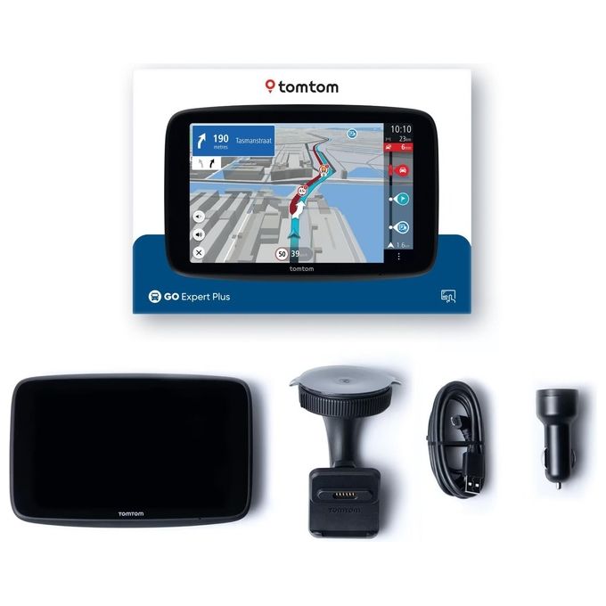 TomTom 1YD7.002.50 GO Expert Plus Navigatore GPS 7'' per Veicoli Pesanti Mappe Europa Wi-Fi Premium Pack
