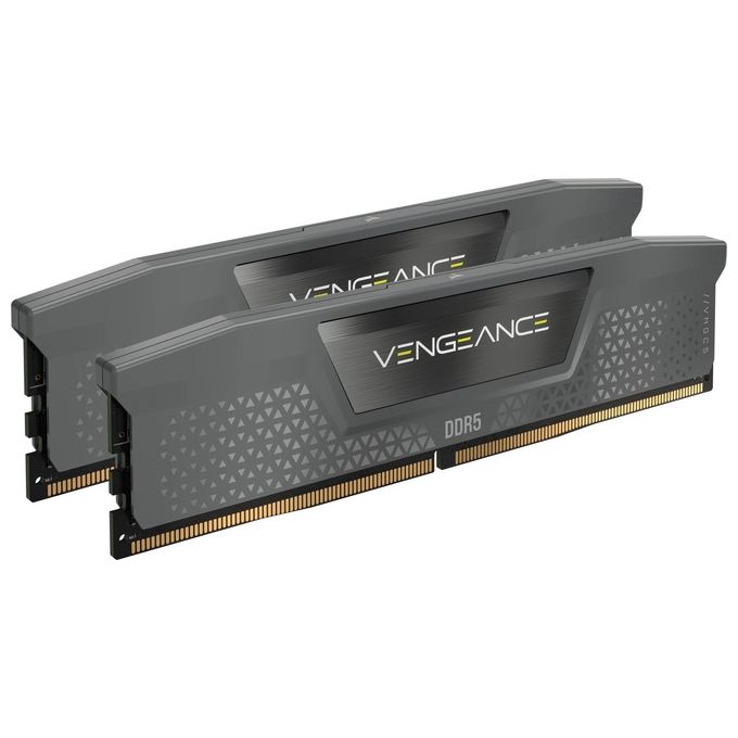 Corsair CMK16GX5M2B5200Z40 Vengeance Memoria RAM Kit DDR5 16GB 2x8GB 5200MHz CL40 Intel XMP AMD EXPO colore Grigio