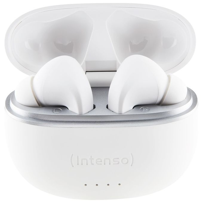 Intenso 3720302 White Buds T302A Auricolari TWS In Ear ANC Bluetooth 5.3 35 ore IPX4 colore Bianco