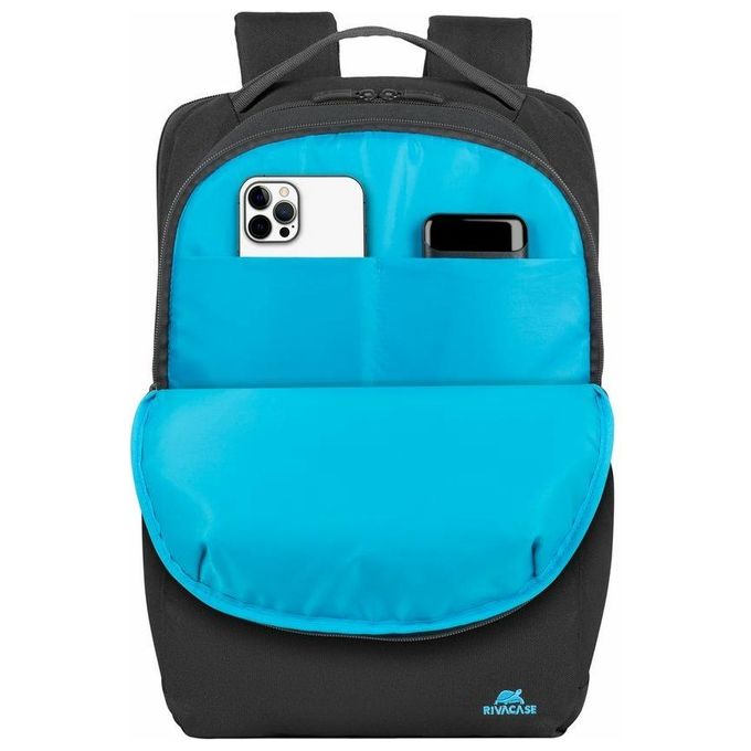 Rivacase 7764 BLACK 5516 Zaino City Backpack per Laptop fino a 15,6'' con Scomparto Imbottito e Tasche Organizzative colore Nero