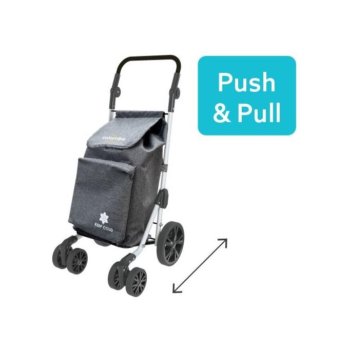 Colombo New Scal CRA006 Troll Carrello Portaspesa 60 L 35 Kg tasca termica pieghevole colore Grigio
