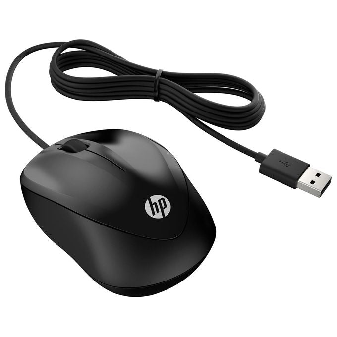 HP 1000 Wired Mouse Usb Tipo A 1200 Dpi Ambidestro