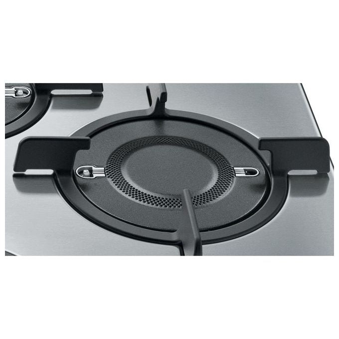 Hotpoint Ariston FTGHL 641 D-IX-HA Piano Cottura a Gas 4 Zone Griglie in Ghisa 60 cm Acciaio Inox