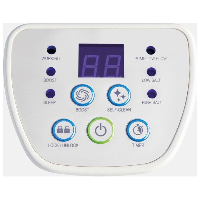 Intex 26664 Krystal Clear Generatore Salino di Cloro Piscine fino a 17,4 m³ 4 g-h 35 W colore Bianco