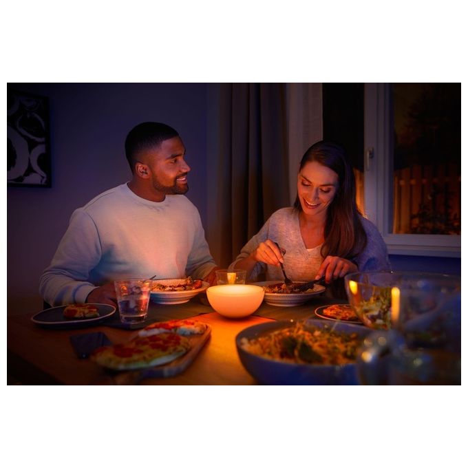 Philips Lampada Portatile Hue Go White e Color Ambiance Smart, Controllo Wireless e Personalizzazione Luminosita'