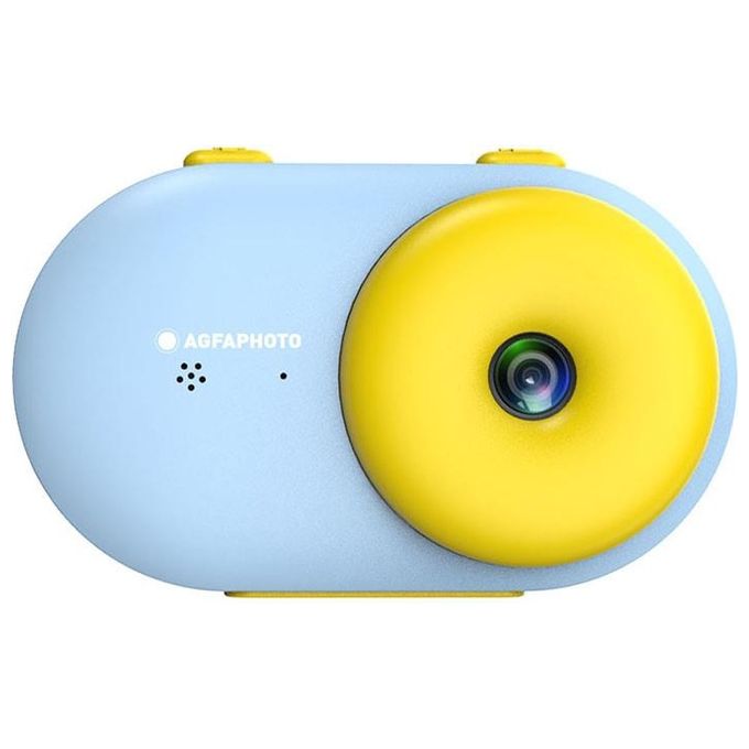 AgfaPhoto ARKCWBL Realikids Cam Waterproof Fotocamera Subacquea per Bambini impermeabile 10 m 2,4'' 16 Mpixels microSD 8 GB colore Blu