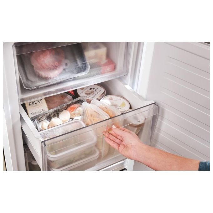 Candy CNCQ2T618EW Fresco 300 Frigorifero Combinato 355 L 185 cm Classe E 38 dB Total No Frost colore Bianco