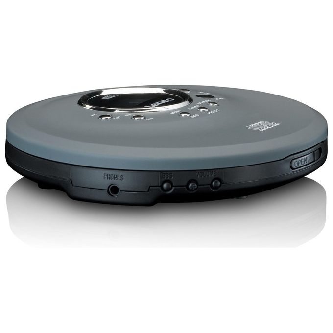 Lenco CD-400GY Lettore CD Portatile con Radio DAB+ FM Supporto MP3 Autonomia fino a 8 ore colore Antracite
