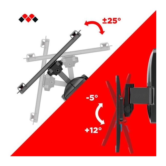 Meliconi Supporto Monitor Slimstyle Plus 200ST Nero 480964 Montaggio a Parete