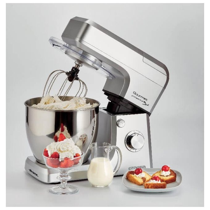 Ariete 1598 Gourmet pro - Impastatrice con Frullatore Planetaria 7L 1200W Acciaio Inox