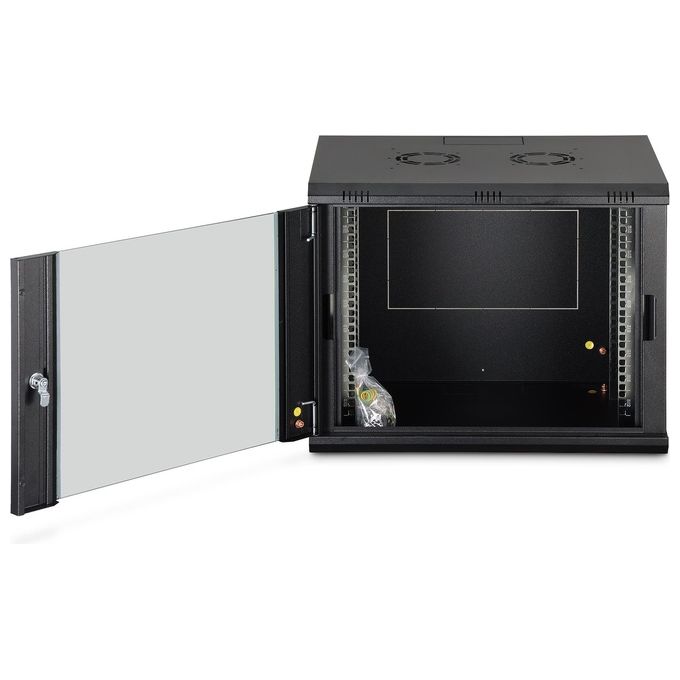 Digitus armadio 9 unita' da muro per reti (a)505 x (l)600 x (p) 450 mm colore nero