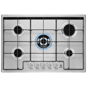 Electrolux EGS7534X Slim Line Piano cottura Gas 75 cm 5 fuochi Accensione Manopola colore Inox