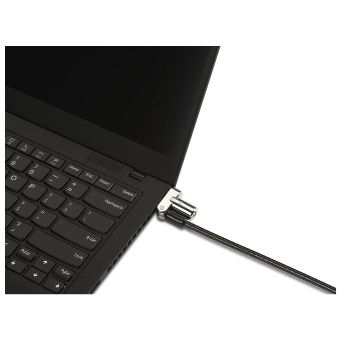 Kensington K62318WW Lucchetto per Laptop Universale 3-in-1 con Chiave da 5 mm Cavo in Acciaio al Carbonio da 1,8 m Tecnologia Hidden Pin colore Nero