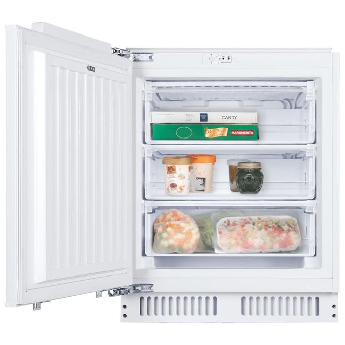 Candy CUS68EW Congelatore verticale da incasso 95 L 82 cm Classe E 40 dB 3 cassetti colore Bianco