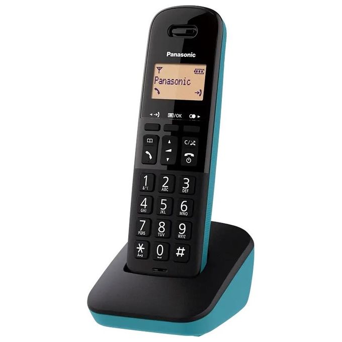 Panasonic KX-TGB610JT Cordless display 1,4'' Blocco chiamate ID Rubrica Nero-blu