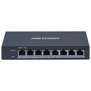 Hikvision DS-3E0508P-O Switch Non Gestito 8 Porte Gigabit 4 PoE IEEE 802.3af-at Budget 60W Metallico