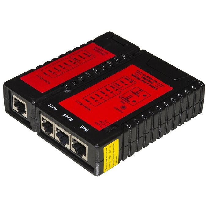 Link Tester di Rete per Cavi Rj11-Rj45 e Poe