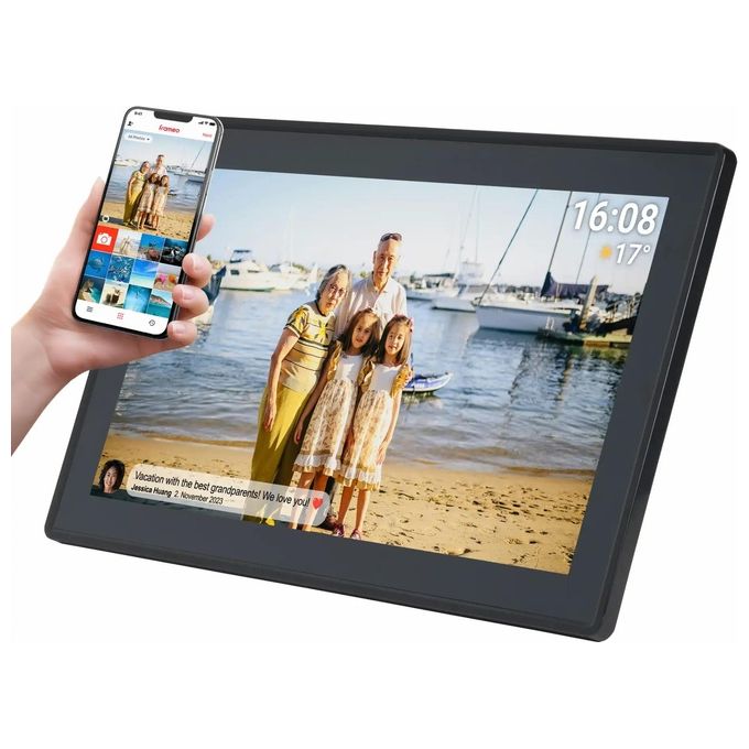 Denver PFF-1515B Frameo Cornice Digitale 15.6'' Touch Screen Wi-Fi 1920x1080 16 GB colore Nero