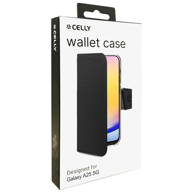 Celly Wally Case per Samsung Galaxy A25 5G Nero