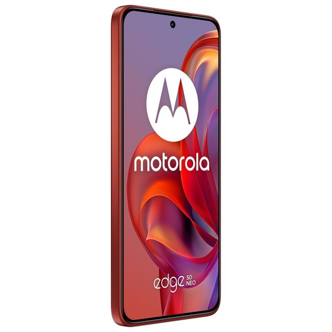 Motorola EDGE 50 NEO Smartphone 5G 6.36'' pOLED 120Hz 8GB RAM 256GB Fotocamera Sony LYTIA 700C 50MP IP68 Android 14 colore PANTONE Poinciana