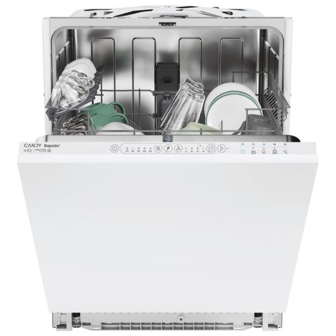 Candy CI3E9E0W Rapido Lavastoviglie Incasso a Scomparsa Totale 13 coperti Classe E 49 dB Motore Inverter Partenza Ritardata (82x60x55 cm) colore Bianco
