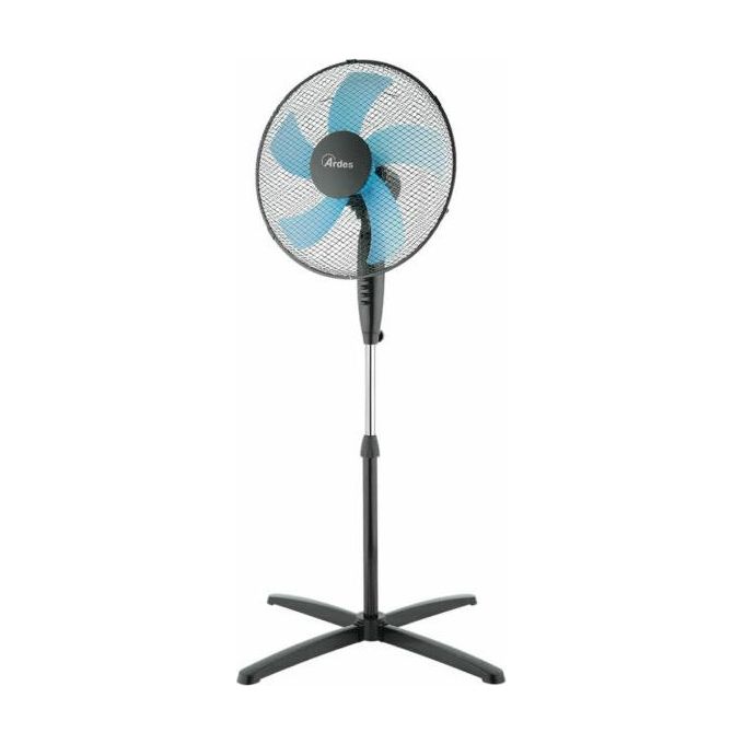 Ardes AR5ST40PN Steelo Ventilatore a piantana 40 cm 50 W 3 velocita' oscillazione automatica colore Nero