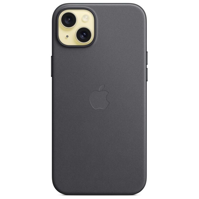 Apple MT423ZM-A Custodia MagSafe in tessuto FineWoven per iPhone 15 Plus colore Nero