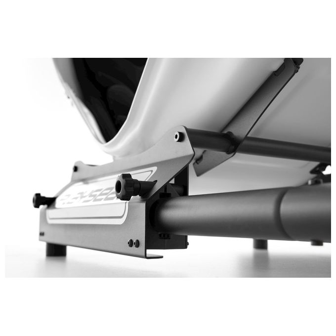 PLAYSEAT FO.00334 Formula Instinct Sedia da gaming universale con seduta imbottita in ecopelle regolabile per utenti fino a 163 Kg colore Nero Bianco