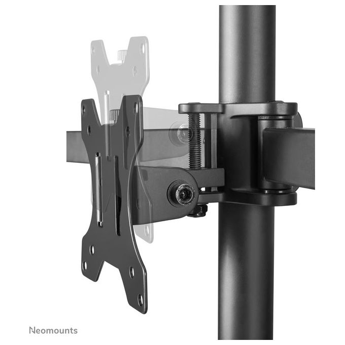 NewStar Triple Desk Mount Montaggio a Scrivania per 3 Schermi Lcd Dimensione Schermo 10''-27'' Nero