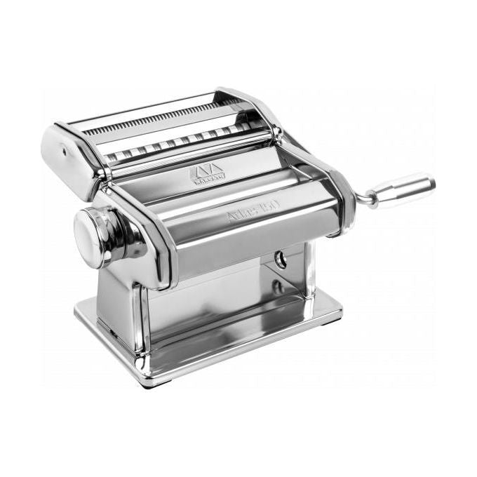 Marcato AT-150-DES Atlas 150 Macchina per la Pasta Manuale Fettuccine Lasagne Tagliolini 10 spessori colore Argento