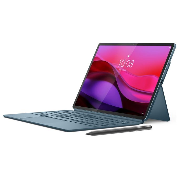 Lenovo ZAEG0015IT Yoga Tab Plus Tablet Android 12.7'' 3K Snapdragon 8 Gen 3 16 GB RAM 256 GB Wi-Fi 7 Android 14 Tastiera e Pennino inclusi colore Tidal Teal