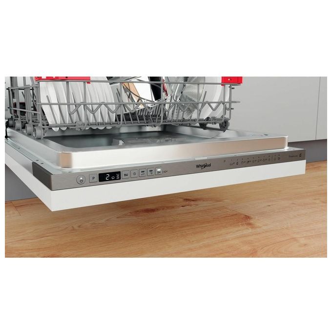 Whirlpool WIO 3O540 PELG Lavastoviglie da Incasso 14 coperti Classe B 10 programmi 40 dB tecnologia 6° SENSO (82x60x55 cm) colore Inox