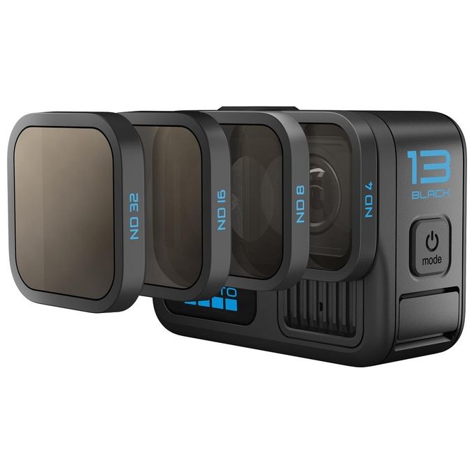 GoPro AENDF-001 Serie HB Filtro ND Action Cam Set 4 Pezzi ND4 ND8 ND16 ND32 per HERO13 Black colore Nero