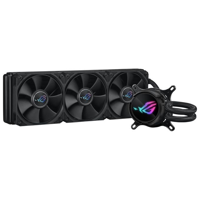 Asus 90RC00T0-M0UAY0 ROG Strix LC III 360 Dissipatore a Liquido 360mm 3 Ventole 120mm Display LCD PWM colore Nero