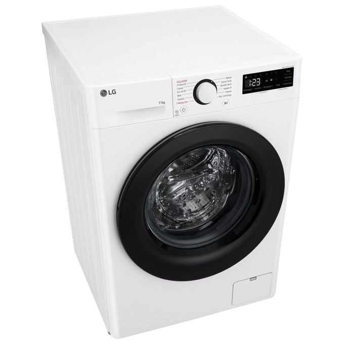 LG AI DD F4R3011NSWB Lavatrice Classe A -10% Carica Frontale Serie R3 Lavatrice 11kg 1400 giri AIWash Lavaggio a vapore Motore Direct Drive Smart Diagnosis Libera installazione Bianca