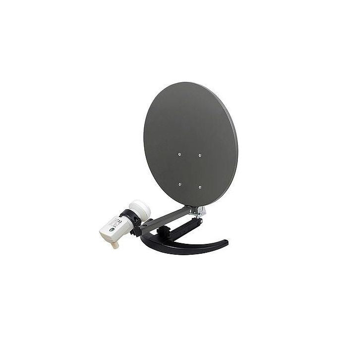 Xoro SAT200301 MCA 38 HD Set Kit Parabola Satellitare Camping 38,5 cm LNB Ricevitore DVB-S2 Full HD colore Antracite