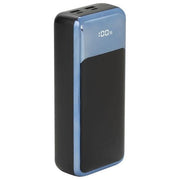 Rivacase VA1080 Powerbank 30000 mAh 65W Power Delivery QC3.0 4 porte Display LCD colore Nero Blu