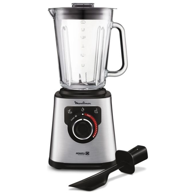 Moulinex LM871D10 PerfectMix+ Frullatore a bicchiere 2 L 1200 W Tecnologia Powelix 6 lame Autopulizia colore Acciaio Inox