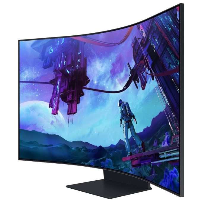 Samsung LS55CG970NUXEN Odyssey Ark 2ª Gen. Monitor Gaming Curvo 55'' UHD 4K 165Hz 1ms HDR10+ Quantum Mini LED colore Nero