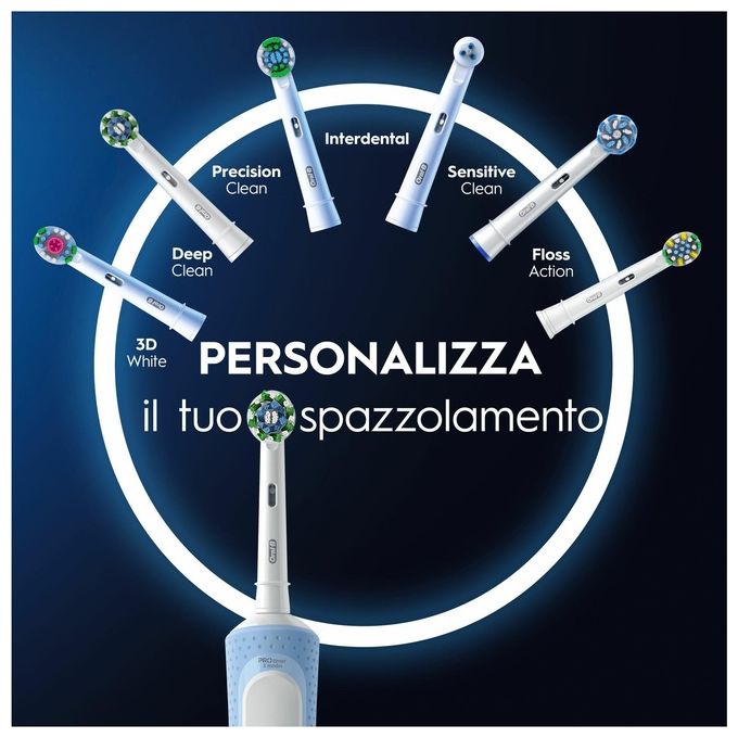Oral-B VITALITY PRO DUO Spazzolino elettrico rotante-oscillante 3 modalita' timer 240h autonomia colore Nero e Blu