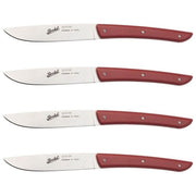 Berkel Set Coltelli da Bistecca 4 Pezzi Color Rosso